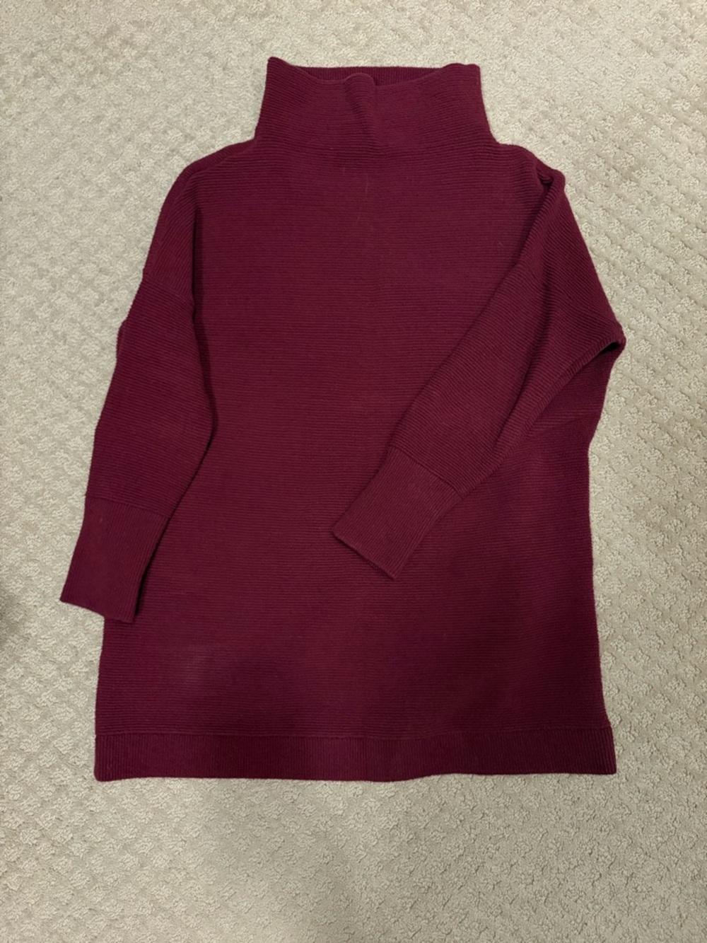 Free People Berry Turtleneck Tunic Sweater
